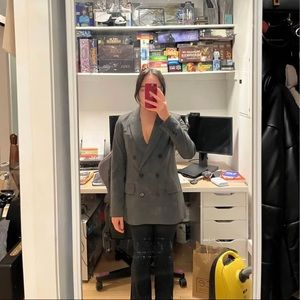 Aritzia babaton samuel checked blazer size 0